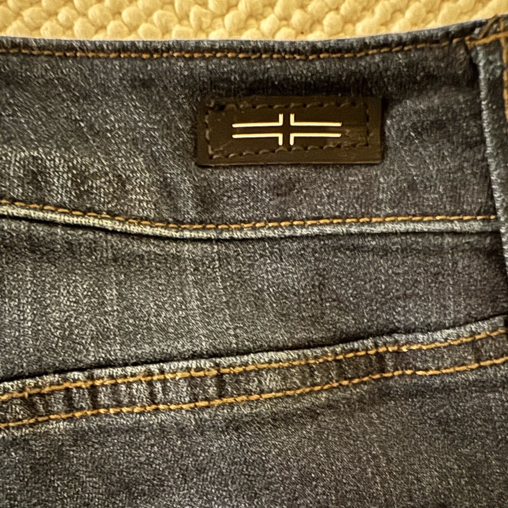 Liverpool Charlie Crop Skinny Jeans Rolled Cuff Dark Wash Petite 12/31 - Picture 6 of 7